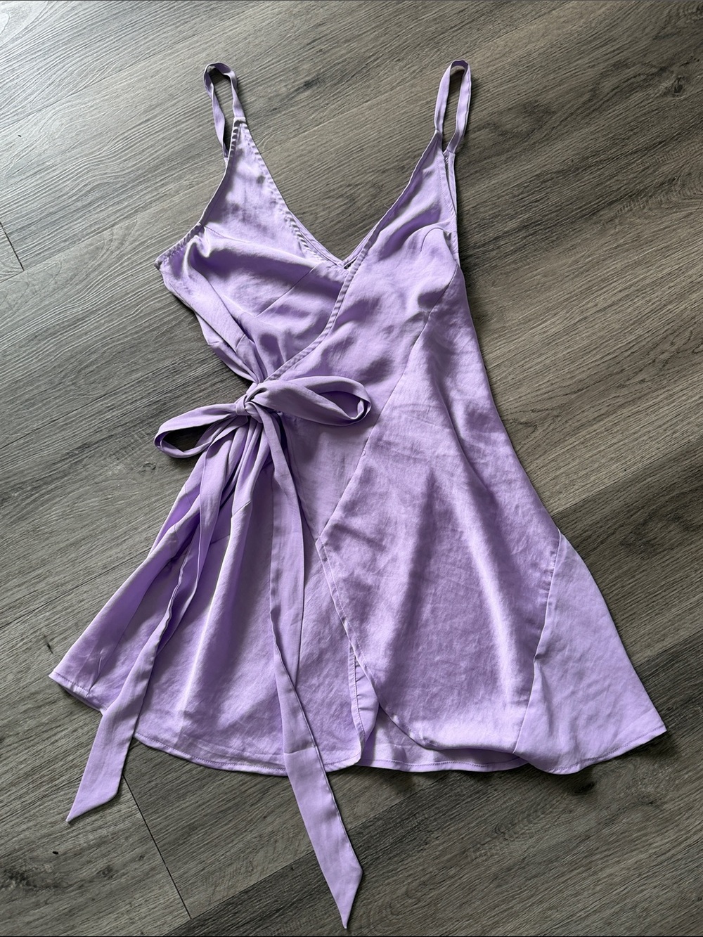 Free people like me or love me wrap slip dress
